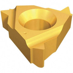 Iscar - 11IR Internal Right Hand 1-1/2 MJ Laydown Threading Insert - Grade IC908, TiAlN Coated Carbide, 6.35mm Inscribed Circle - Americas Industrial Supply