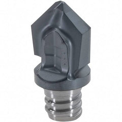 Iscar - MM HCD Grade IC908 Carbide Chamfer Milling Tip Insert - TiAlN Finish, 2 Flutes, 10mm Cutting Diam, 4.5mm Depth of Cut, 14mm Extension - Americas Industrial Supply