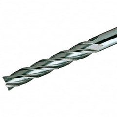 Iscar - 6mm, 50mm LOC, 6mm Shank Diam, 150mm OAL, 4 Flute, Solid Carbide Square End Mill - Single End, Uncoated, Spiral Flute, 30° Helix, Centercutting, Right Hand Cut, Right Hand Flute - Americas Industrial Supply