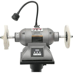 Jet - 8" Wheel Diam x 1/2" Wheel Width, 1 hp Buffer - 5/8" Arbor Hole Diam, 3 Phase, 3,600 Max RPM, 115 Volts - Americas Industrial Supply