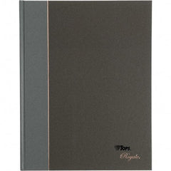 TOPS - 96 Sheet, 10-1/2 x 8", Legal/Wide (Style) Business Notebook - Black & Gray - Americas Industrial Supply