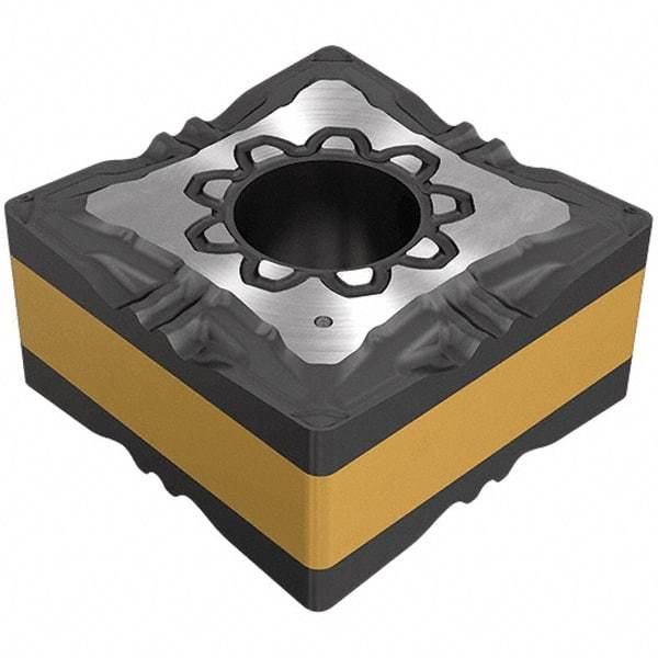 Iscar - SNMG432 F3P Grade IC807 Carbide Turning Insert - TiAlN/TiN Finish, 90° Square, 12.7mm Inscr Circle, 4.76mm Thick, 0.8mm Corner Radius - Americas Industrial Supply