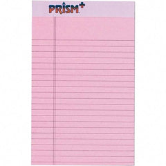 TOPS - 50 Sheet, 5 x 8", Narrow Legal Pad - Pastel Pink - Americas Industrial Supply