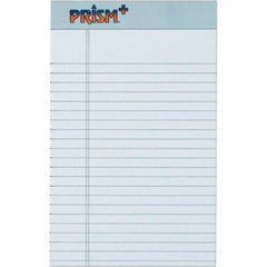 TOPS - 50 Sheet, 5 x 8", Narrow Legal Pad - Pastel Gray - Americas Industrial Supply