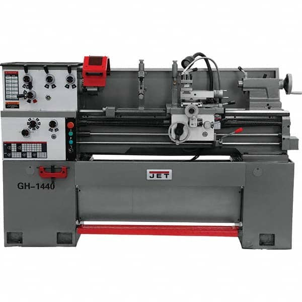 Jet - Bench, Engine & Toolroom Lathes Machine Type: Spindle Bore Spindle Speed Control: Geared Head - Americas Industrial Supply