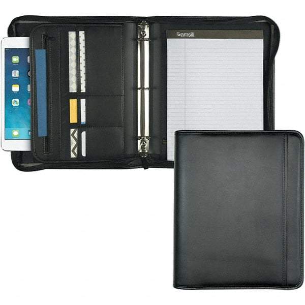 Samsill - 50 Sheet, 8-1/2 x 11", Writing Pad - Black - Americas Industrial Supply