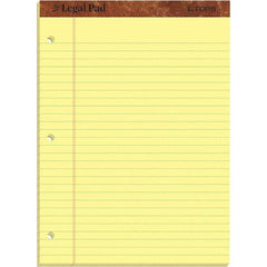 TOPS - 50 Sheet, 8-1/2 x 11-3/4", Legal/Wide (Style) Legal Pad - Canary - Americas Industrial Supply