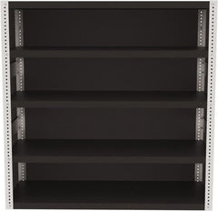 Valley Craft - 4 Shelves, 10,000 Lb Capacity, Enclosed Shelving - 60" Wide x 24" Deep x 60" High, Gray - Americas Industrial Supply