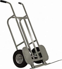 Valley Craft - 1,000 Lb Capacity 48" OAH Hand Truck - Dual Handle, Aluminum, Pneumatic Wheels - Americas Industrial Supply