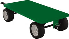 Valley Craft - 2,000 Lb Capacity Steel Quad Steer Trailer System - Steel Deck, 36" OAW, 72" Platform Length x 19-1/2" Platform Height, Pneumatic Casters - Americas Industrial Supply
