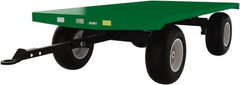 Valley Craft - 6,000 Lb Capacity Steel Quad Steer Trailer System - Steel Deck, 48" OAW, 96" Platform Length x 23-1/2" Platform Height, Pneumatic Casters - Americas Industrial Supply