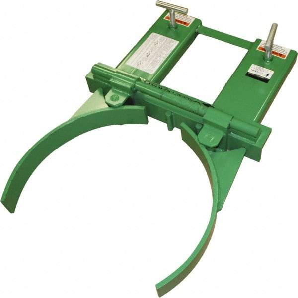 Valley Craft - 1,500 Lb Load Capacity, 30, 55 & 85 Gal Forklift Drum Handler - Steel Wheels - Americas Industrial Supply