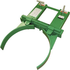 Valley Craft - 1,500 Lb Load Capacity, 30, 55 & 85 Gal Forklift Drum Handler - Steel Wheels - Americas Industrial Supply