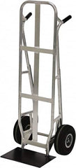 Valley Craft - 600 Lb Capacity 51" OAH Hand Truck - Dual Loop Handle, Aluminum, Pneumatic Wheels - Americas Industrial Supply