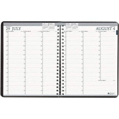 House of Doolittle - 112 Sheet, 8-1/2 x 11", Weekly Planner - Black - Americas Industrial Supply