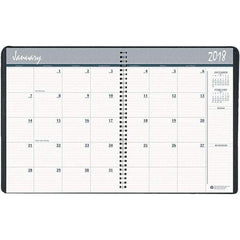 House of Doolittle - 32 Sheet, 6-7/8 x 8-3/4", Monthly Planner - Black - Americas Industrial Supply