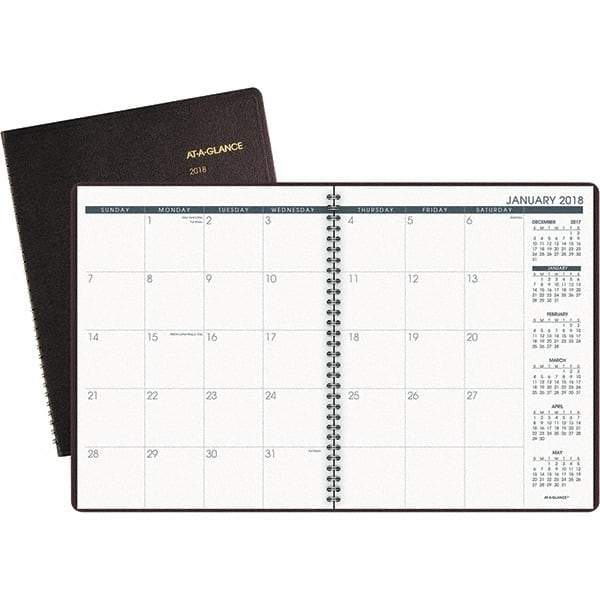 AT-A-GLANCE - 24 Sheet, 8-7/8 x 11", Monthly Planner - Winestone - Americas Industrial Supply