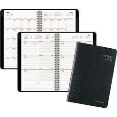 AT-A-GLANCE - 128 Sheet, 4-7/8 x 8", Weekly/Monthly Planner - Graphite - Americas Industrial Supply