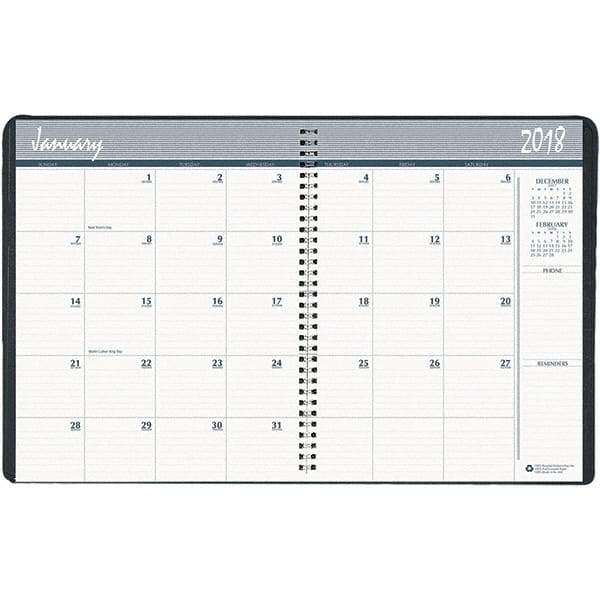 House of Doolittle - 24 Sheet, 8-1/2 x 11", Monthly Planner - Blue - Americas Industrial Supply