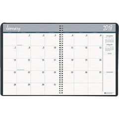 House of Doolittle - 24 Sheet, 6-7/8 x 8-3/4", Monthly Planner - Black - Americas Industrial Supply
