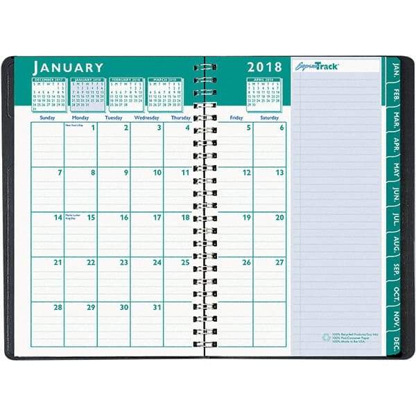 House of Doolittle - 128 Sheet, 5 x 8", Weekly/Monthly Appointment Book - Black - Americas Industrial Supply