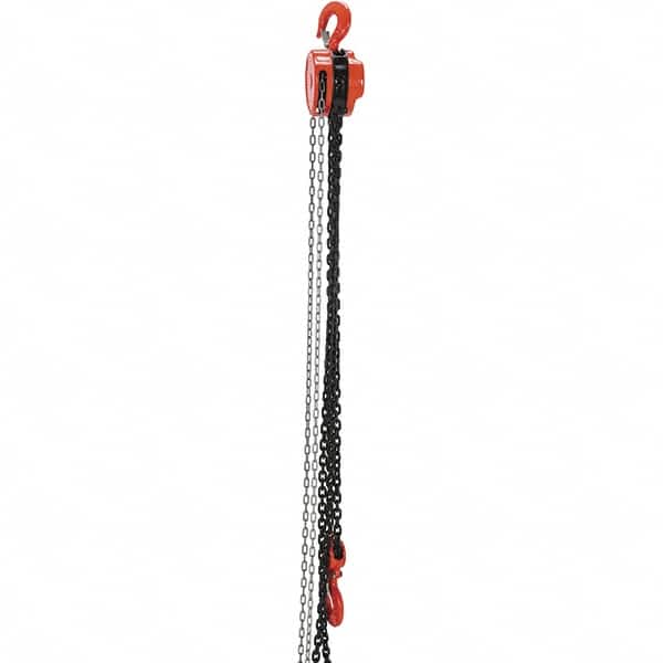 Vestil - 6,000 Lb Lifting Capacity, 20' Lift Height, Hand Hoist - Made from Chain - Americas Industrial Supply