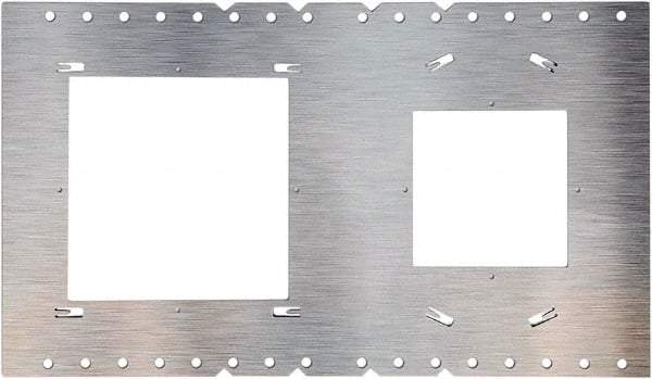 Philips - Aluminum Silver Light Fixture Plate - For Use with FDL Flat Down Lights - Americas Industrial Supply