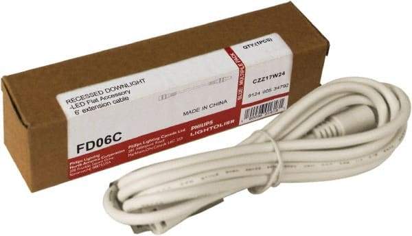 Philips - Light Fixture Extension Cable - For Use with FDL Flat Down Lights - Americas Industrial Supply