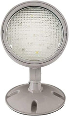 Philips - 1 Head, 3.6V, Thermoplastic, LED Emergency Light - 2 Watts, 7" Long x 7" High x 7" Wide, Battery Not Included - Americas Industrial Supply