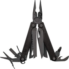 Leatherman - 1 Piece, Multi-Tool Set with 19 Functions - Black, 4" Closed Length - Americas Industrial Supply