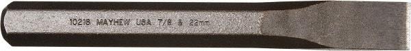 Mayhew - 7-1/2" OAL x 7/8" Blade Width Cold Chisel - Americas Industrial Supply