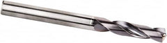 Kennametal - 10.2mm 135° Spiral Flute Solid Carbide Screw Machine Drill Bit - Americas Industrial Supply
