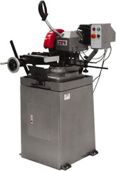 Jet - 2 Cutting Speeds, 275mm Blade Diam, Cold Saw - 54 & 108 RPM Blade Speed, Floor Machine, 3 Phase, Compatible with Ferrous Material - Americas Industrial Supply