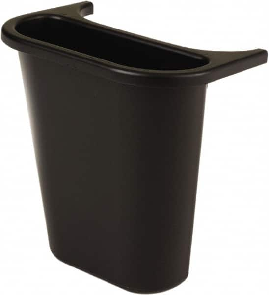 Rubbermaid - 14 Qt Black Rectangle Recycling Container - 297mm High x 269.24mm Long x 185.42mm Wide - Americas Industrial Supply