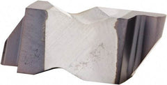 Kennametal - 3M100NR Grade KC5025, 2mm Cutting Width Carbide Grooving Insert - 2.39mm Max Depth of Cut, Right Hand, 1mm Corner Radius, AlTiN Finish - Americas Industrial Supply