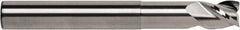 RobbJack - 3/8", 3/8" LOC, 3/8" Shank Diam, 4" OAL, 3 Flute, Solid Carbide Square End Mill - Single End, Uncoated, Spiral Flute, 40° Helix, Centercutting, Right Hand Cut, Right Hand Flute, Series FM-305 - Americas Industrial Supply