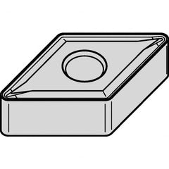 Kennametal - DNMG432 K Grade KC7310 Carbide Turning Insert - TiAlN Finish, 55° Diamond, 1/2" Inscr Circle, 3/16" Thick, 1/32" Corner Radius - Americas Industrial Supply