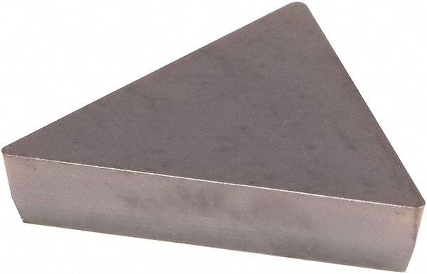 Kennametal - TPG321 Grade KCU10 Carbide Turning Insert - AlTiN Finish, 60° Triangle, 3/8" Inscr Circle, 1/8" Thick, 1/64" Corner Radius - Americas Industrial Supply