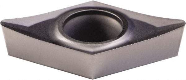 Kennametal - DPGT32.52 HP Grade KCU10 Carbide Turning Insert - AlTiN Finish, 55° Diamond, 3/8" Inscr Circle, 5/32" Thick, 1/32" Corner Radius - Americas Industrial Supply