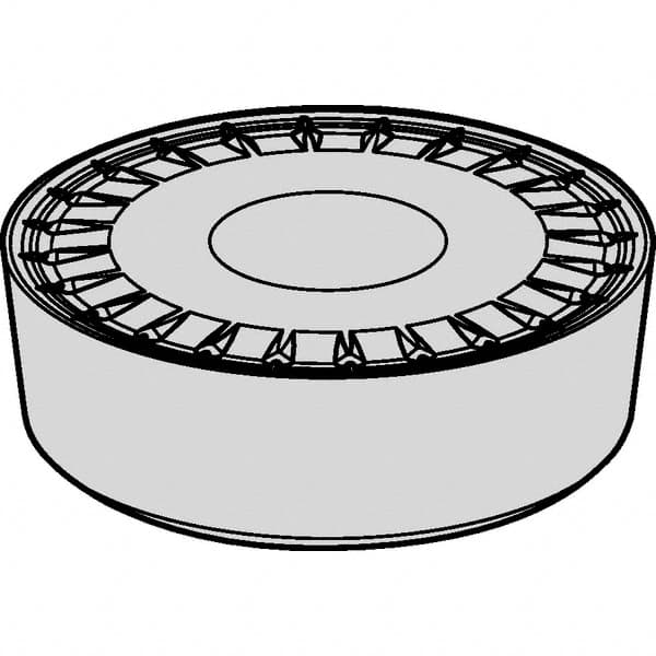 Kennametal - RCMX2507M0 UP Grade KCP10B Carbide Turning Insert - TiOCN Finish, Round, 63/64" Inscr Circle, 5/16" Thick - Americas Industrial Supply