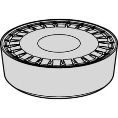 Kennametal - RCMX2507M0 UP Grade KCP10B Carbide Turning Insert - TiOCN Finish, Round, 63/64" Inscr Circle, 5/16" Thick - Americas Industrial Supply