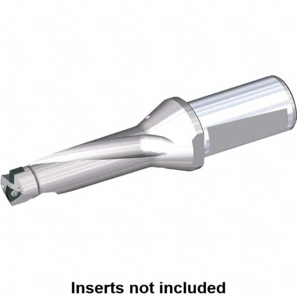 Kennametal - 162mm Max Drill Depth, 3xD, 55mm Diam, Indexable Insert Drill - 2 Inserts, 40mm Shank Diam, Whistle Notch Shank - Americas Industrial Supply