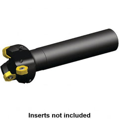 Kennametal - 45.2mm Cut Diam, 0.064" Max Depth, 25mm Shank Diam, Cylindrical Shank Indexable High-Feed End Mill - Screw Holding Method, HNGJ0604ANENLD Insert, KSHR Toolholder, Through Coolant - Americas Industrial Supply