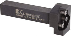 Kennametal - External Thread, 170.25mm OAL, Left Hand Indexable Grooving Cutoff Toolholder - 32mm Shank Height x 32mm Shank Width, KGME Toolholder Style, Series A4 - Americas Industrial Supply