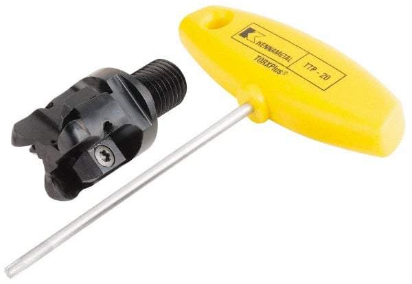 Kennametal - 20mm Cutting Diam, 0.7874" Max Depth of Cut, Modular Connection Indexable Copy End Mill - 3 Inserts, RP.N 0602.. Insert, KIPR Toolholder, Through Coolant - Americas Industrial Supply