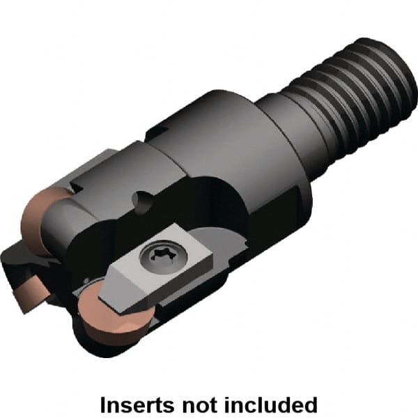 Kennametal - 19.46mm Cutting Diam, 29mm Shank Diam, 1.26" Max Depth of Cut, Modular Connection Indexable Copy End Mill - 3 Inserts, RP.N 1204.. Insert, KIPR Toolholder, Steel - Americas Industrial Supply