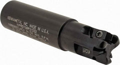 Kennametal - 3/4" Cutting Diam, 3/4" Shank Diam, 3/4" Max Depth of Cut, Straight Shank Indexable Copy End Mill - 3 Inserts, RP.. 2150.. Insert, KIPR Toolholder, Through Coolant - Americas Industrial Supply