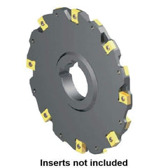Kennametal - Arbor Hole Connection, 0.2362" Cutting Width, 0.8661" Depth of Cut, 100mm Cutter Diam, 1.2598" Hole Diam, 5 Tooth Indexable Slotting Cutter - 90° LN Toolholder, LNE 1235... Insert - Americas Industrial Supply