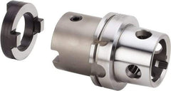 Kennametal - Series HTS, Head Connection 50, 100mm Shank Diam, Drill Body - 76.95mm Drill Body Length to Flange, KM Toolholder, 80mm Nose Diam, 155.85mm OAL, 90mm Drill Body Length, Modular Connection, Through Coolant - Americas Industrial Supply