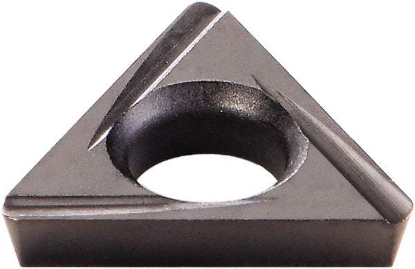 Kennametal - TDHH1280751 Grade KCU10 Carbide Turning Insert - AlTiN Finish, 60° Triangle, 0.1598" Inscr Circle, 3/64" Thick, 1/64" Corner Radius - Americas Industrial Supply